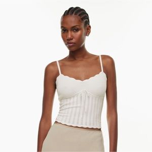 Aritzia Wilfred Soloist Top Light Birch White XXS